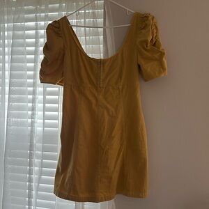 Free People- Yellow dress- size Large